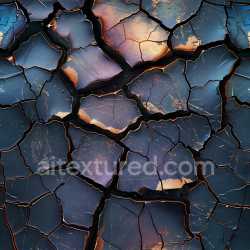 seamless Seamless 3D PBR Cracked Metal Surface Texture with Iridescent Color and Jagged Fractures texture 8k free download PBR