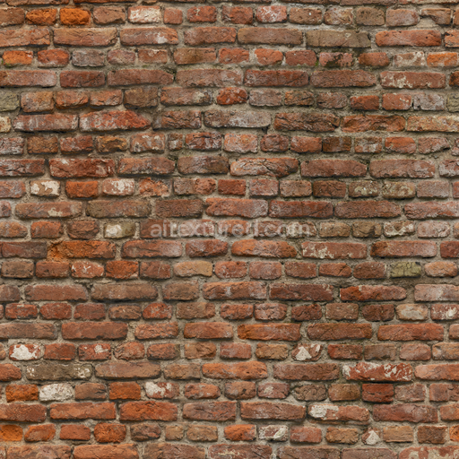 Red Castle Brick — Castle Brick Red Old Uneven Brick — PBR seamless 3D texture