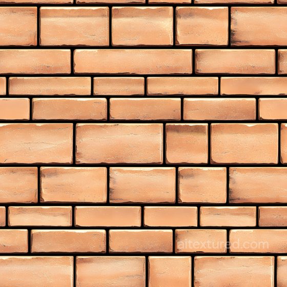 Cracked Orange Brick Wall Texture with Weathered Surface Brick texture preview