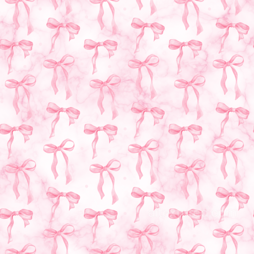Baby Girl Texture of Pink Watercolor Bows on Soft Fabric Background seamless Baby girl  PBR texture