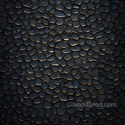 Dragon Scale Skin PBR Texture Featuring Dark Scales and Fine Ridge Detailing seamless Skin PBR texture