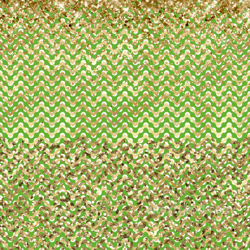 Glittery Gold and Green Zigzag Pattern Texture seamless St patrick PBR texture