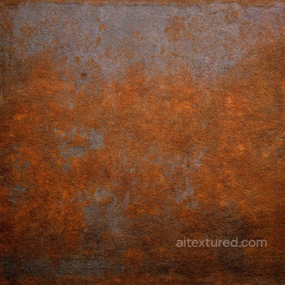 Rusty Metal PBR Texture with Corrosion, Pitting, and Orange-Brown Patina Rust texture preview