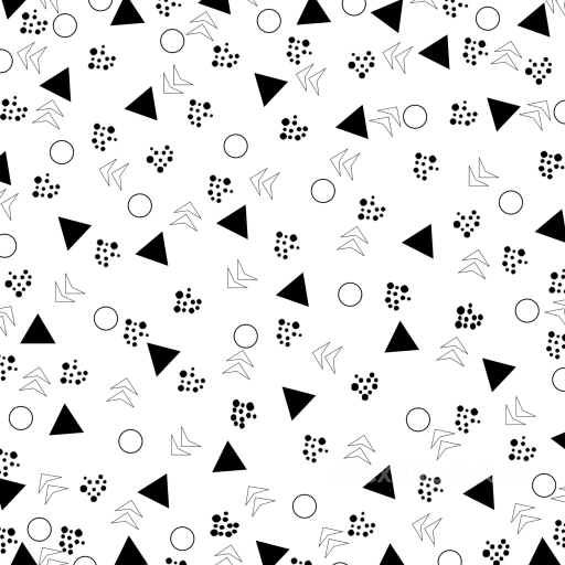 with Abstract Black and White Geometric Shapes seamless White & Black PBR texture