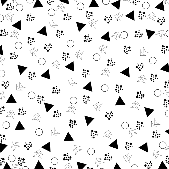 with Abstract Black and White Geometric Shapes seamless PBR texture preview