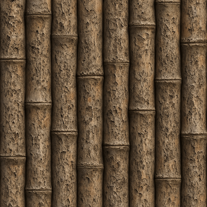 Eroded Bamboo seamless PBR texture preview