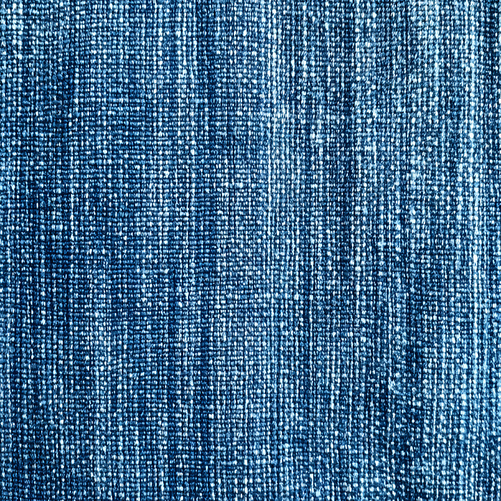 Denim Jeans of Cracked Blue Denim Fabric with Detailed Weave seamless PBR texture preview