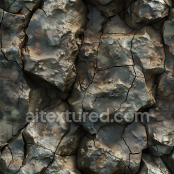 seamless Seamless 3D Cracked Rocky Cliff Wall PBR Texture in Earthy Tones texture 8k free download PBR