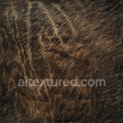 seamless Seamless 3D PBR Brown Furry Leather Texture with Natural Hair Details texture 8k free download PBR