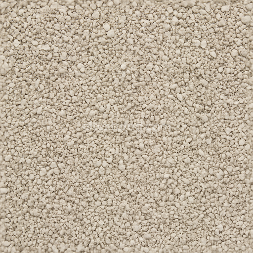Seamless 3d texture pbr 8K of gravel bed with limestone gravel and fine gravel grains