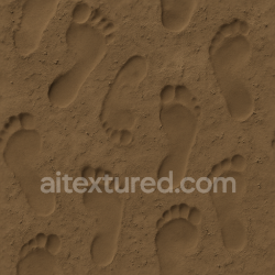 seamless Seamless 8k PBR 3d Texture of Soil Footprints with Soil Compression texture 8k free download PBR