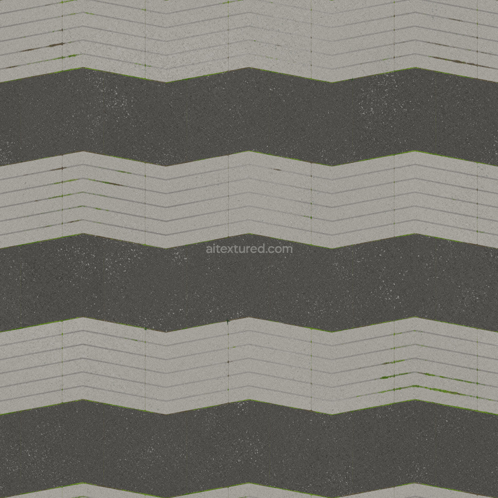 Seamless paving stones PBR texture in dark and light tones.