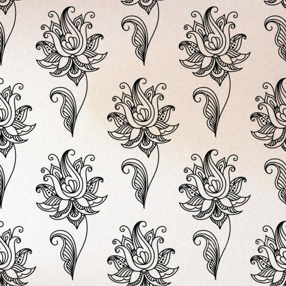 Retro Paisley Fabric Texture with Black Floral Pattern on Light Background Retro Paisley texture preview