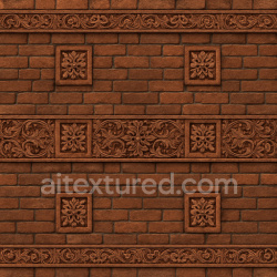 seamless Ornate Old Brick Texture Seamless 1024X1024 texture 1024x1024 free download PBR