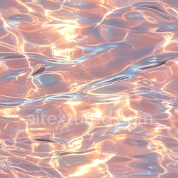 seamless Seamless 3D Water PBR Texture with Pink Glow and Bright Reflections texture 8k free download PBR