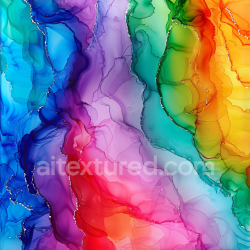 seamless Seamless 3D Alcohol Ink PBR Texture with Vibrant Rainbow Swirls and Layered Fluid Movement texture 8k free download PBR