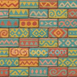 seamless Patterned Painted Brick Texture Seamless texture 8k free download PBR