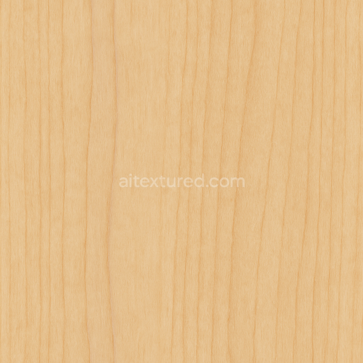 Seamless 3d texture PBR 8k Birch wood with straight grain and satin finish