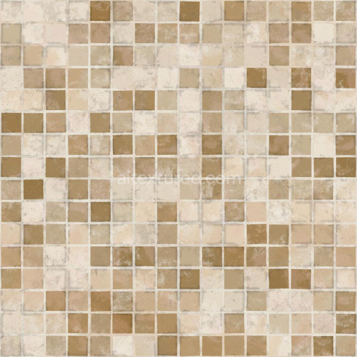 Tiny Brown and White Wall Tiles | Free PBR