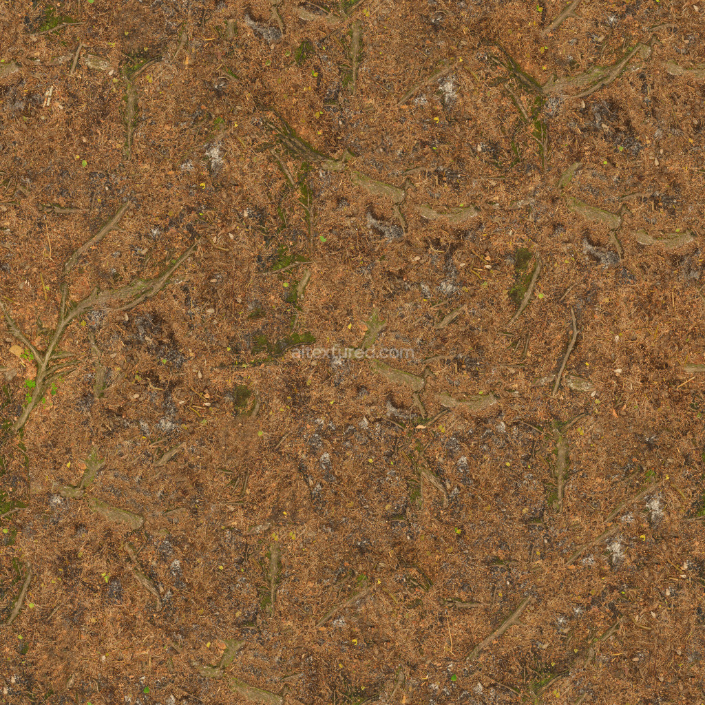 Seamless PBR ground texture with natural details