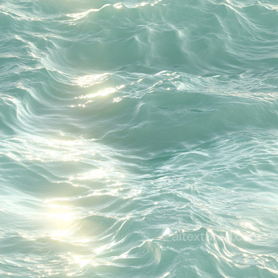 Water Texture of Clean Ocean Surface with Gentle Waves and Sunlight Reflections Water texture preview