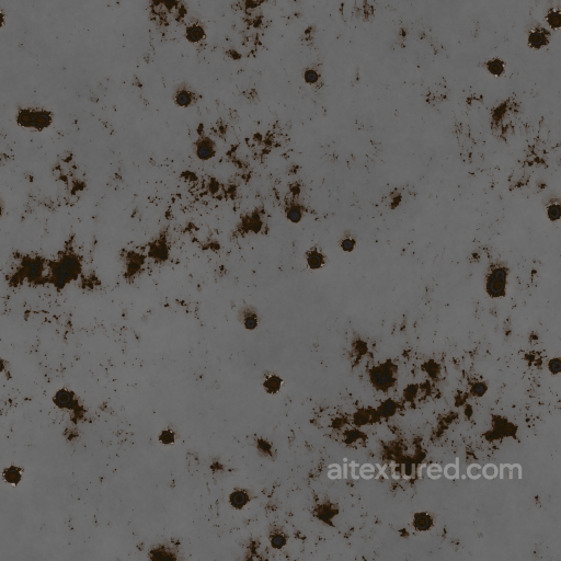 Bullet Holes Metal Metallic Pierced - Seamless PBR Texture seamless Metal PBR texture