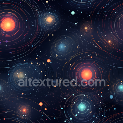seamless Seamless 3D Space PBR Texture Featuring Cosmic Starfield with Nebula Rings and Multicolor Glow texture 8k free download PBR