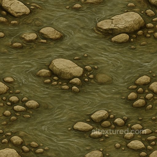 Ancient River Seamless Texture seamless Water PBR texture