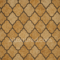 seamless Moroccan Arabesque Repeating texture 1024x1024 free download PBR