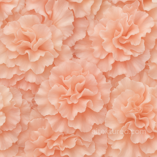 Of Ruffled Carnation Flowers Showing Flower Softness And Detailed Petal Textures seamless Flowers PBR texture