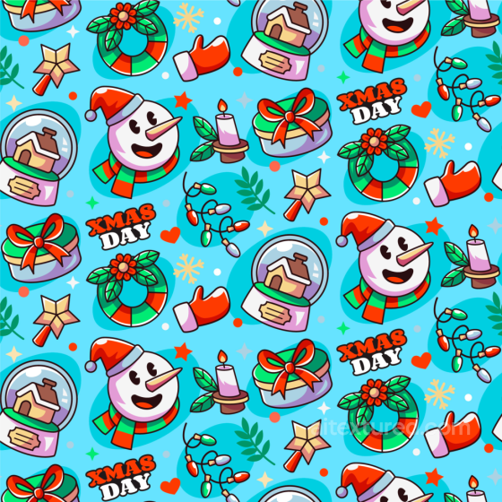 All Christmas Digital paper Texture of Bright Christmas Digital Paper Pattern with Snowme… All Christmas Digital paper texture preview