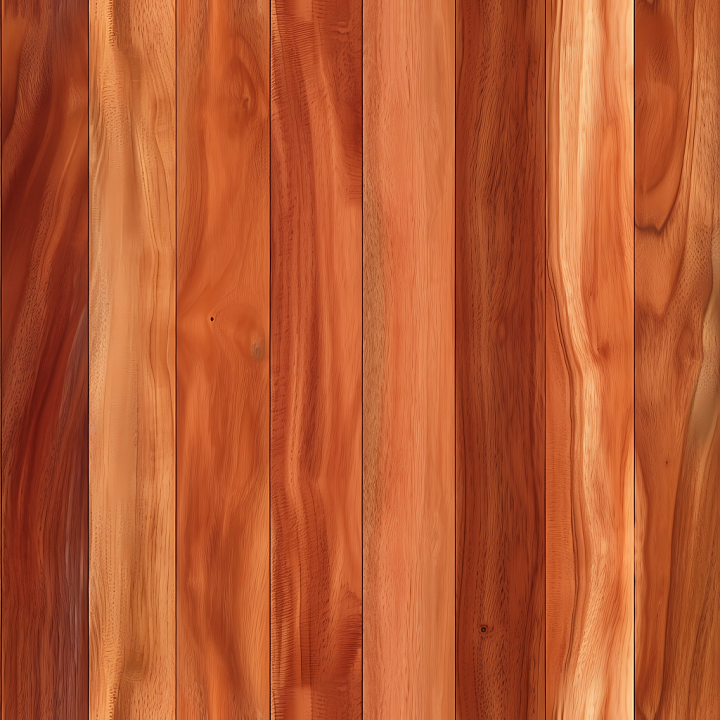 Cherry Wood Floor with Warm Natural Grain and Knots seamless PBR texture preview