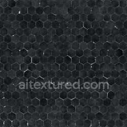 seamless Tiles Hexagonal Dark Seamless Pbr Texture Tilable Floor Pattern Decorative texture 8k free download PBR