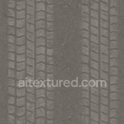 seamless Seamless 3d texture pbr 8k road tread tire track on urban street with faded tread and asphalt print texture 8k free download PBR
