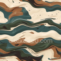 seamless Seamless 3D Swirled Camouflage PBR Texture with Earth Tone Waves texture 8k free download PBR