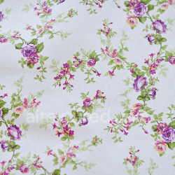 seamless Seamless 3D PBR Texture of Purple Wildflower Patterned Fabric texture 8k free download PBR