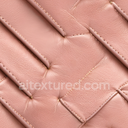 seamless Seamless 3D Quilted Pink Leather Upholstery PBR Texture with Soft Grain and Stitched Panels texture 8k free download PBR
