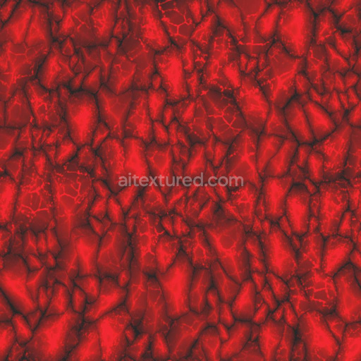 Red Crystal Ground Texture | Free PBR