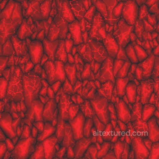 Red Crystal Ground Texture | Free PBR seamless Ground surface PBR texture