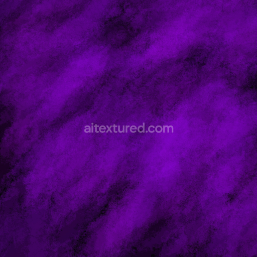 Seamless 3D PBR Watercolor Texture with Deep Purple Gradients