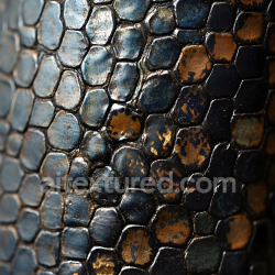 seamless Seamless 3D Skin PBR Texture Featuring Metallic Dragon Scale Surface with Reflective Detail texture 8k free download PBR