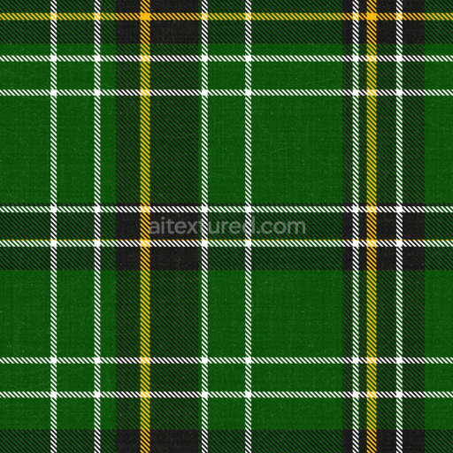 Fabric Plaid Woven Textile Green Pattern Soft Detailed Colorful Classic