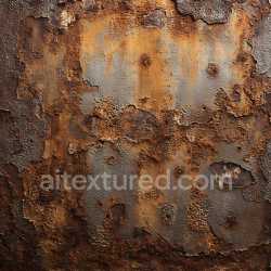 seamless Seamless 3D PBR Rusty Metal Texture with Cracks, Peeling and Corrosion texture 8k free download PBR