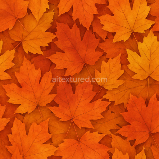 Synthetic Autumn Leaves Texture Seamless 1024X1024