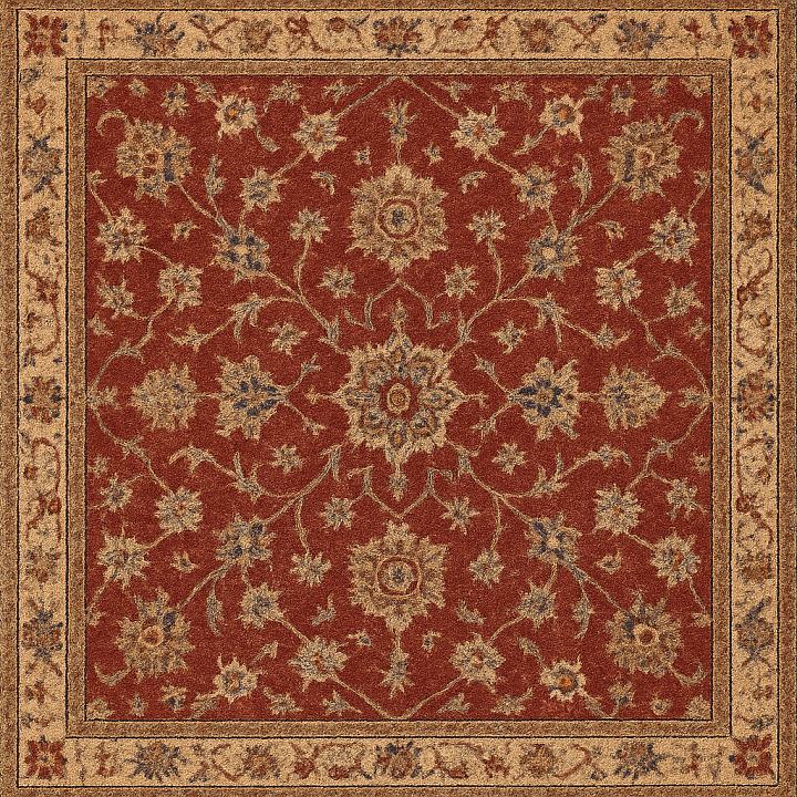 Natural Oriental Carpet seamless PBR texture preview