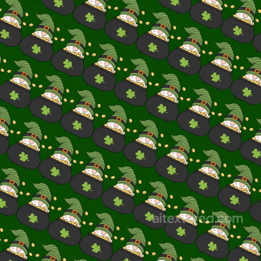 St Patrick Digital Paper Bundle Texture of St Patrick Digital Paper with Leprechaun Pots… seamless St patrick digital paper bundle PBR texture