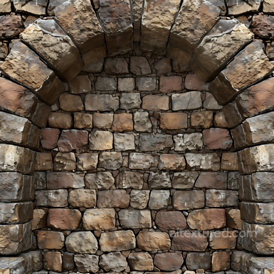 Weathered Stone Wall Texture with Detailed Cracks and Earthy Tones Stone texture preview