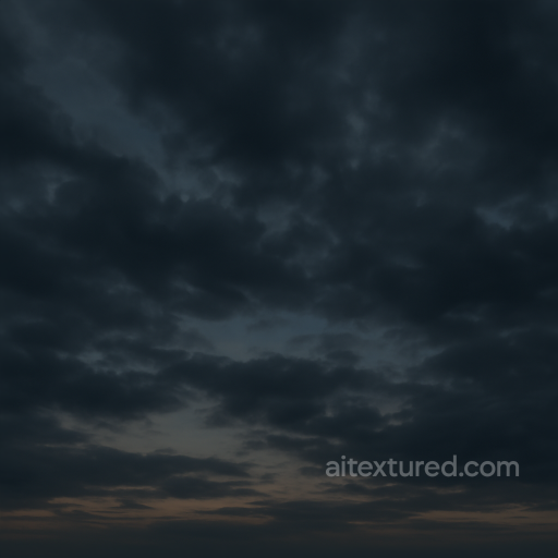 Seamless 8K PBR 3D texture of dusk sky with dark clouds and subtle sky vignette for moody… seamless Sky PBR texture