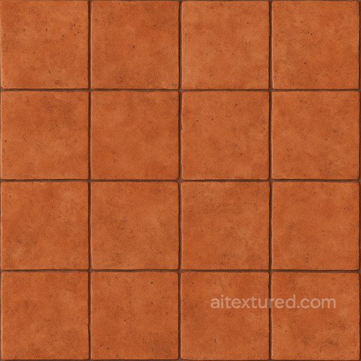 Seamless Terracotta Tile Seamless Texture seamless Ceramic-tile PBR texture