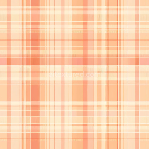 Seamless 3D Plaid Patterned Translucent Metal PBR Texture in Soft Orange Tones